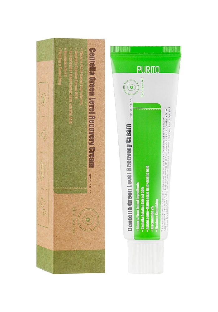 Purito_Centella_Green_Level_Recovery_Cream_01_procosmetics_by Успокаивающий крем для восстановления кожи с центеллой |50 ml| Purito Centella Green Level Recovery Cream