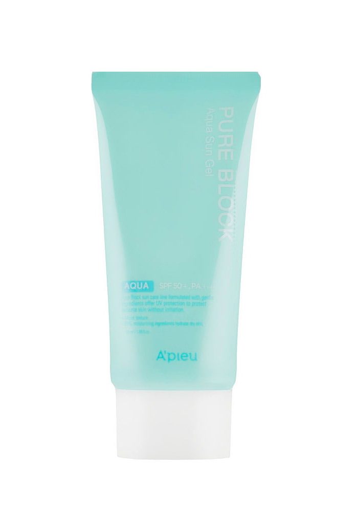 A’pieu_Pure_Block_Aqua_Sun_Gel_SPF50_01_procosmetics_by Гель солнцезащитный для лица |50 ml| A'pieu Pure Block Aqua Sun Gel