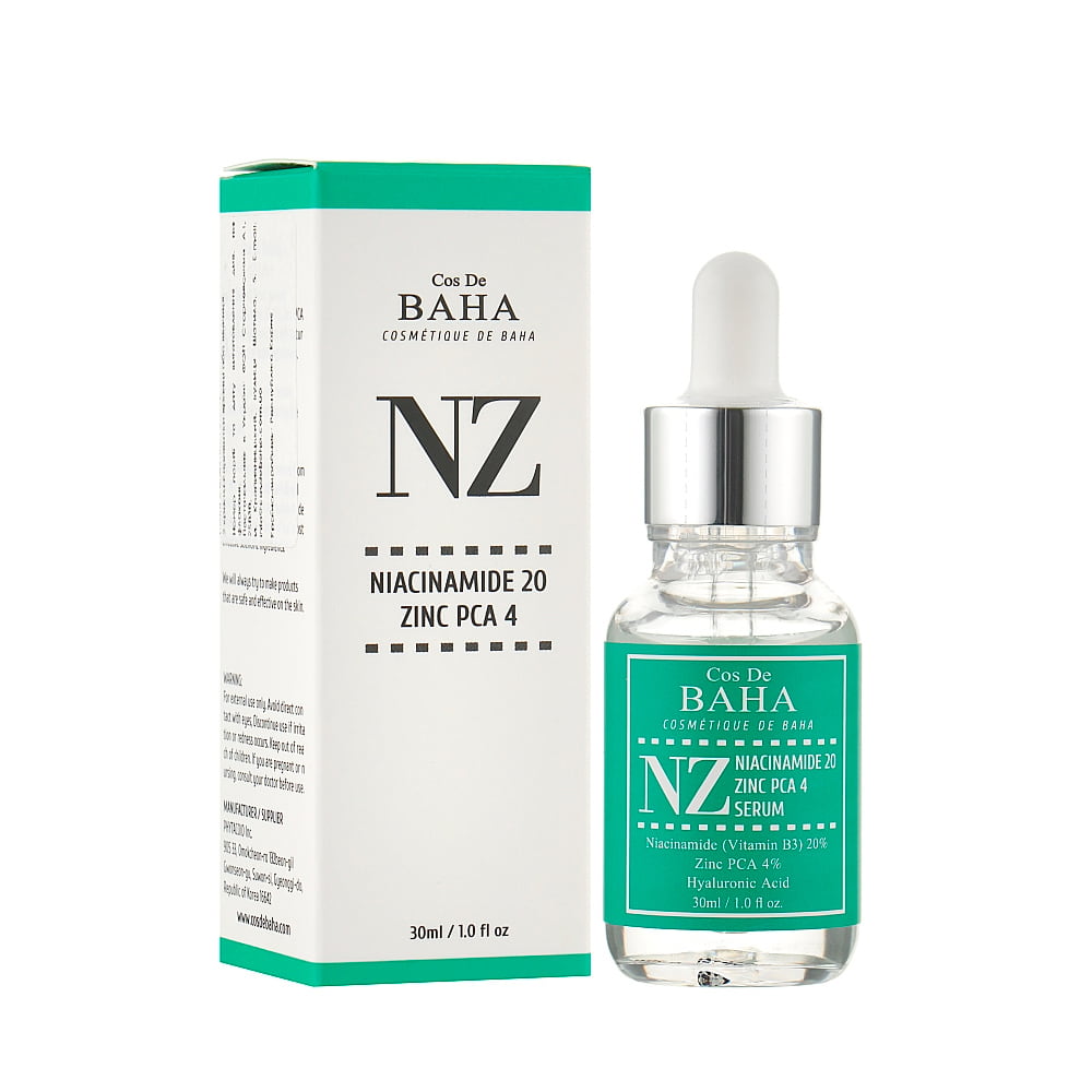 Cos_De_BAHA_Niacinamide_20%_Zinc_4%_Pore_Reducer_01_procosmetics_by Укрепляющая сыворотка для сужения пор |30 ml| Cos De BAHA Niacinamide 20% Zinc 4% Pore Reducer