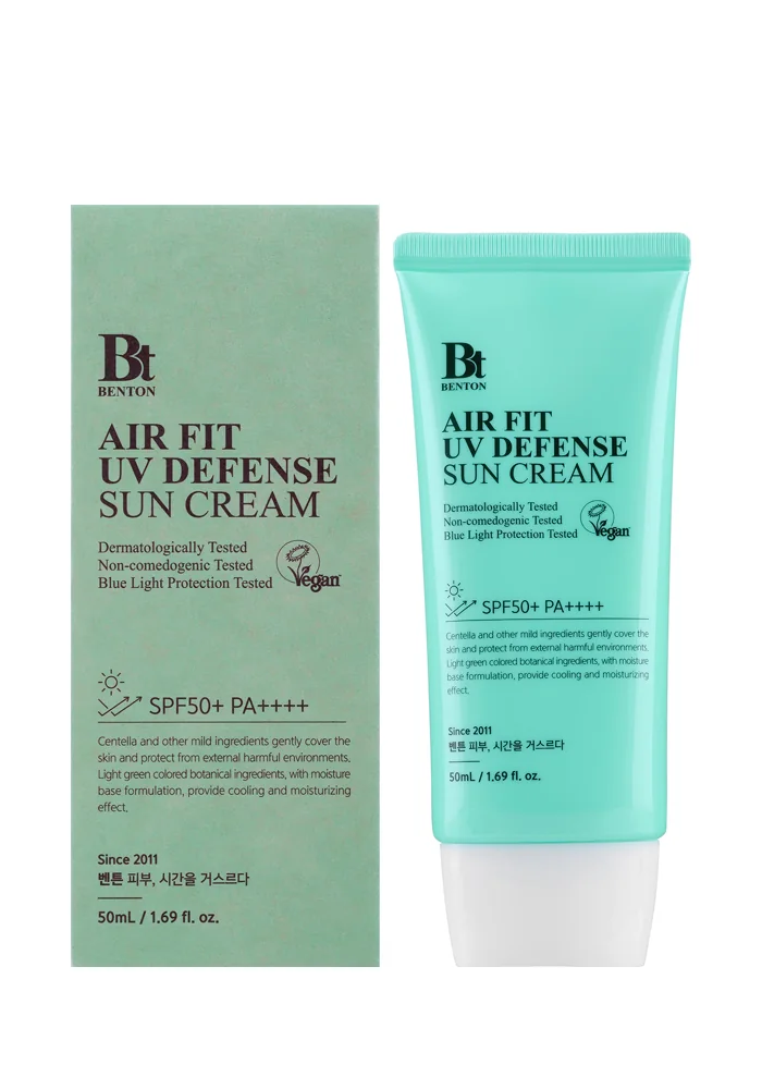 Охлаждающий солнцезащитный крем 50 ml BENTON Air Fit UV Defense Sun Cream SPF50+_PA++++