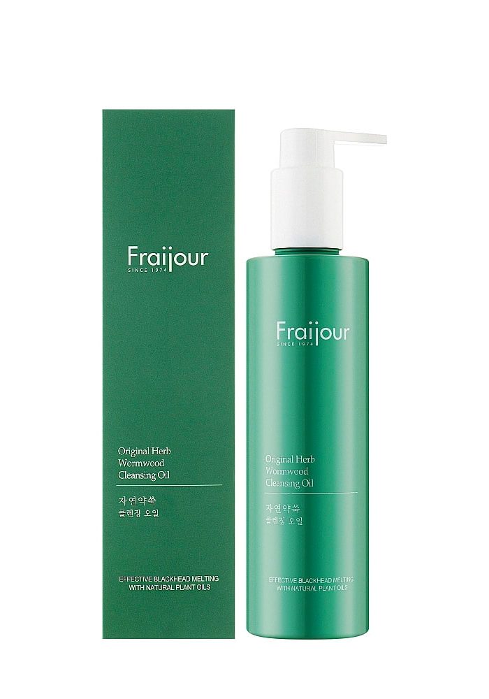 Гидрофильное масло для лица РАСТИТЕЛЬНЫЕ ЭКСТРАКТЫ |210 ml| EVAS Fraijour Original Herb Wormwood Cleansing Oil