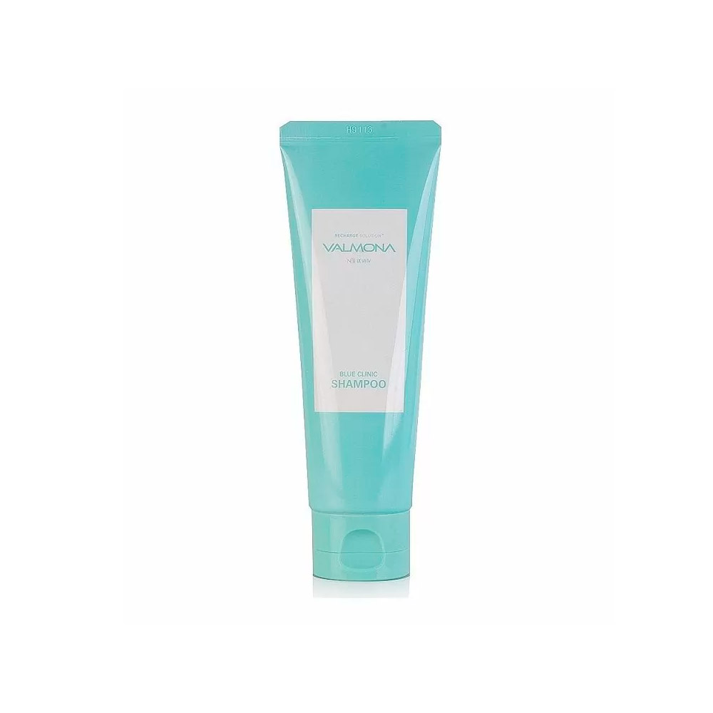 Evas_Valmona_Recharge_Solution_Blue_Clinic_Shampoo_procosmetics_by Увлажняющий шампунь для волос с ледниковой водой
