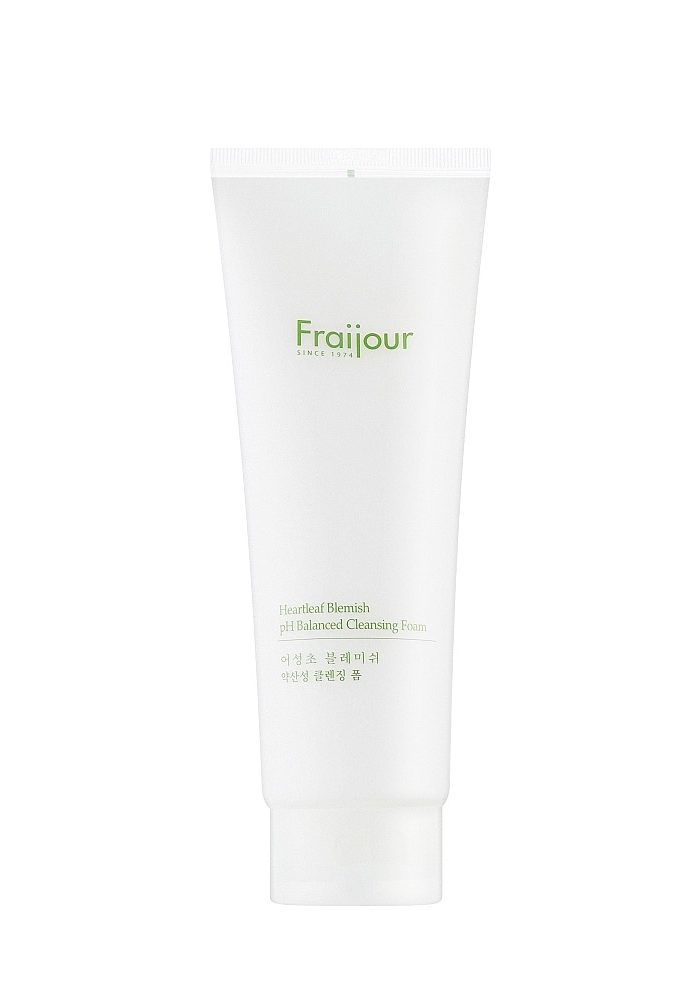 Слабокислотная очищающая пенка для кожи с акне |250 ml| Fraijour Heartleaf Blemish pH Balanced Cleansing Foam