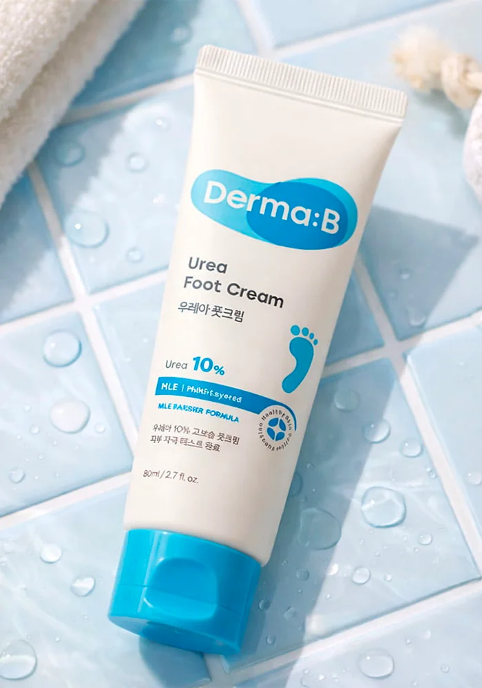 Крем для ног cмягчающий ламеллярный с мочевиной |80 ml| Derma:B Urea 9.8% Foot Cream