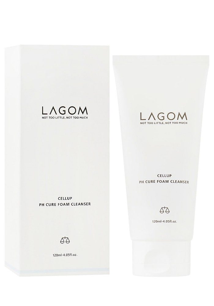 Увлажняющая слабокислотная пенка для умывания |120 ml| LAGOM Cellup Ph Cure Foam Cleanser