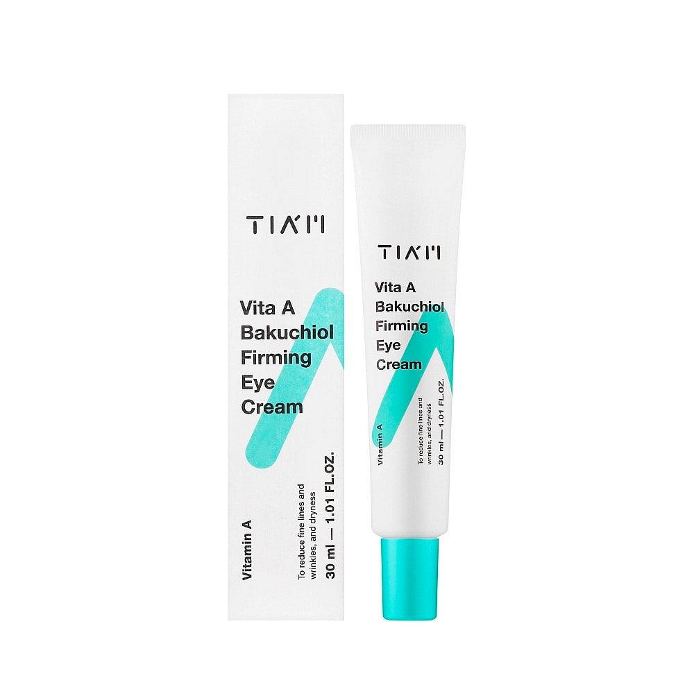 TIAM_Vita_A_Bakuchiol_Firming_Eye_Cream_01_procosmetics_by Антивозрастной крем для век с ретинолом и бакучиолом |30 ml| TIAM Vita A Bakuchiol Firming Eye Cream