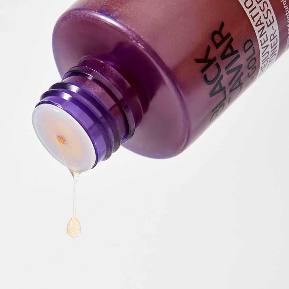 Тонер-эссенция с черной икрой и золотом |200 ml| CONSLY Black caviar & gold rejuvenation