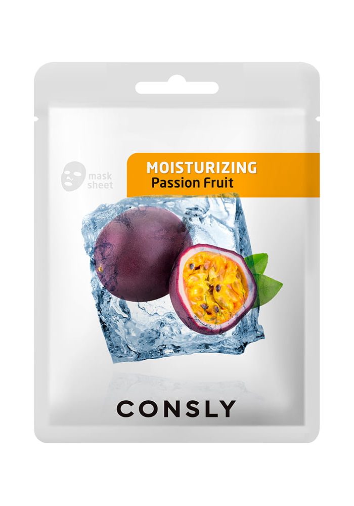 CONSLY_Passion_Fruit_Moisturizing_Mask_Pack_01_procosmetics_by CONSLY Passion Fruit Moisturizing Mask Pack - увлажняющая тканевая маска с экстрактом маракуйи