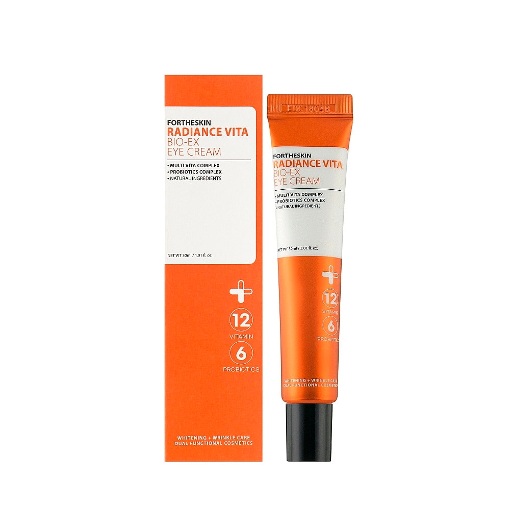Fortheskin_Radiance_Vita_Bio-Ex_Eye_Cream_01_procosmetics_by Осветляющий подтягивающий крем для кожи вокруг глаз с витаминами |30 ml| Fortheskin Radiance Vita Bio-Ex Eye Cream