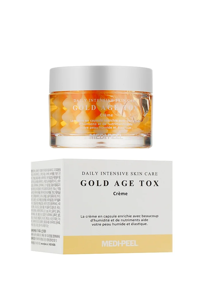 Антивозрастной капсульный крем с экстрактом золотого шелкопряда |50 ml| Medi-Peel Gold Age Tox Cream