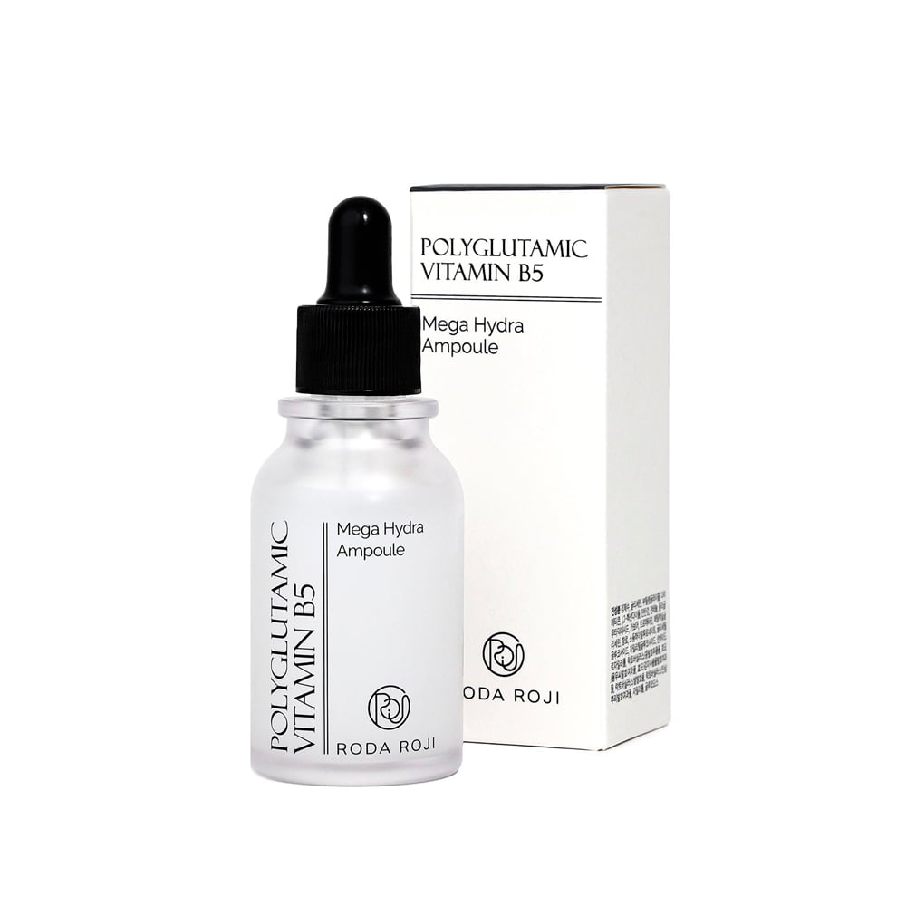 Интенсивно увлажняющая сыворотка с пантенолом RODA ROJI Polyglutamic Vitamin B5 Mega Hydra Ampoule