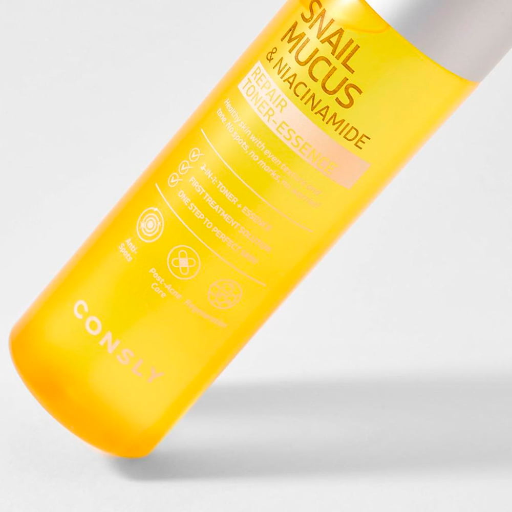 Тонер-эссенция с муцином улитки и ниацинамидом |200 ml| CONSLY Snail Mucus & Niacinamide Repair Toner-Essence