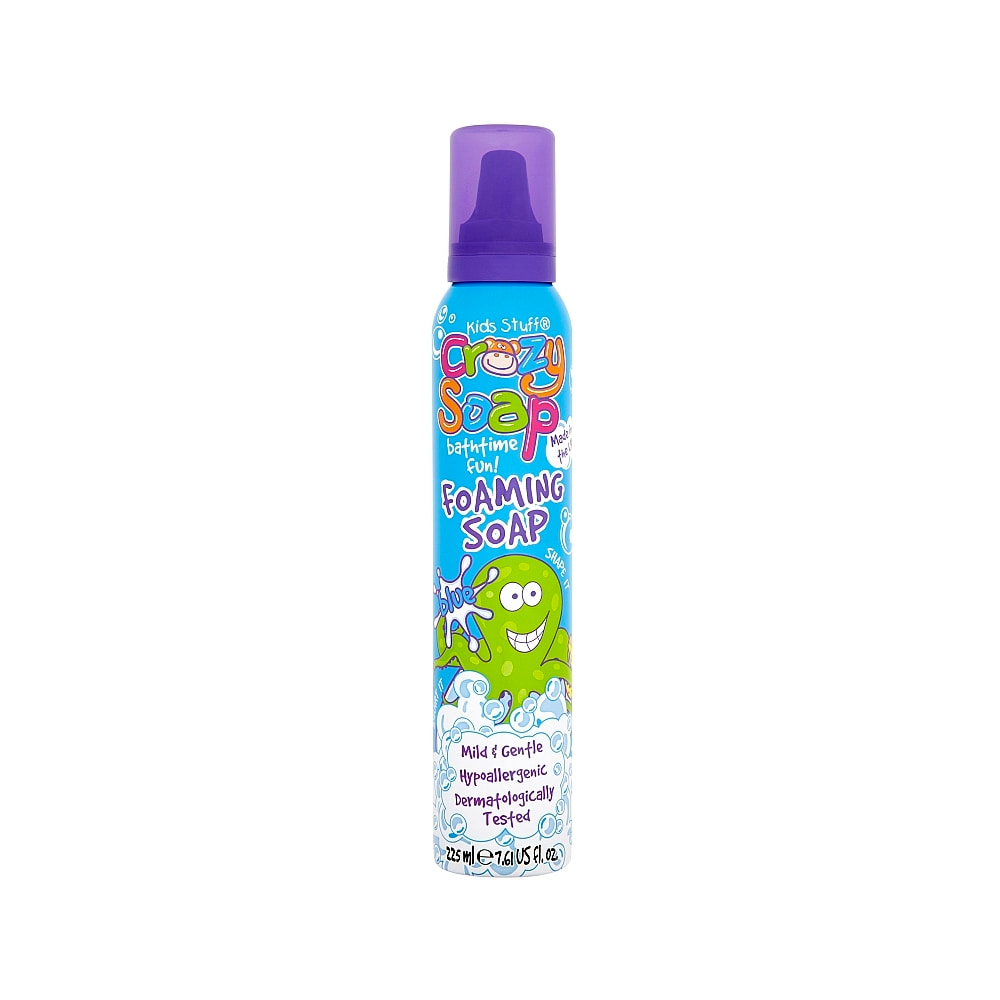 Kids_Stuff_Crazy_Soap_Blue_Foaming_Soap_01_procosmetics_by Мусс-пена для купания и детских забав |225 ml| Kids Stuff Crazy Soap Bathtime Fun Foaming Soap Blue