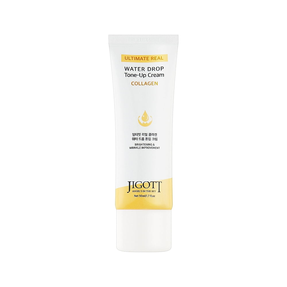 Крем для лица увлажняющий с коллагеном |50 ml| JIGOTT Ultimate Real Collagen Water Drop Tone Up Cream