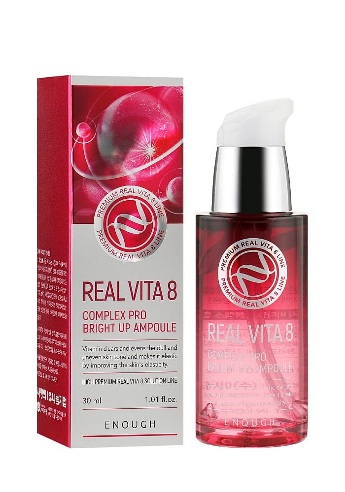 Сыворотка с витаминами для сияния кожи |30 ml| Enough Real Vita 8 Complex Pro Bright up Ampoule