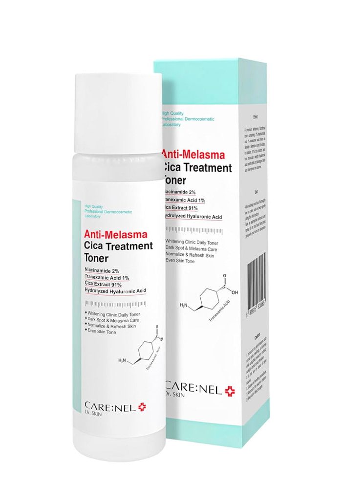 CARENEL_Anti-Melasma_Cica_Treatment_Toner_01_procosmetics_by Тонер против пигментации |155 ml| CARE:NEL Anti-Melasma Cica Treatment Toner