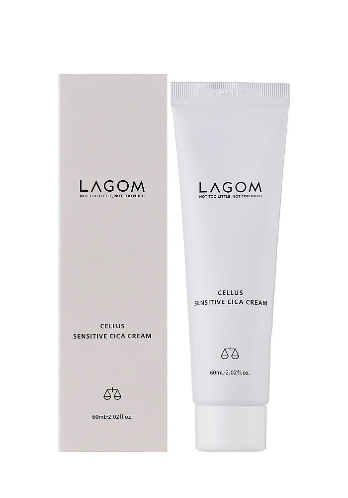 Успокаивающий барьерный крем с центеллой |60 ml| Lagom Cellus Sensitive Cica Cream