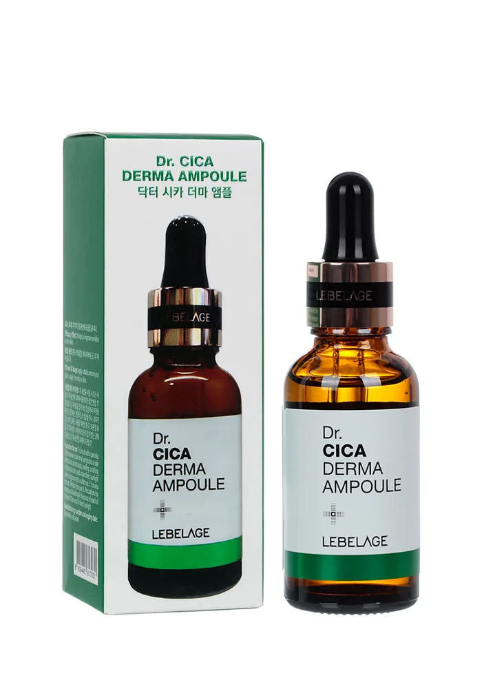 Lebelage_Dr.Cica_Derma_Ampoule_01_procosmetics_by Успокаивающая сыворотка с центеллой азиатской |30 ml| LEBELAGE Dr.Cica Derma Ampoule