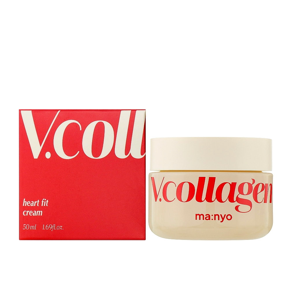 Manyo_V_collagen_Heart_Fit_Cream_01_procosmetics_by Укрепляющий крем на основе растительного коллагена |50 ml| Manyo VCollagen Heart Fit Multi Cream