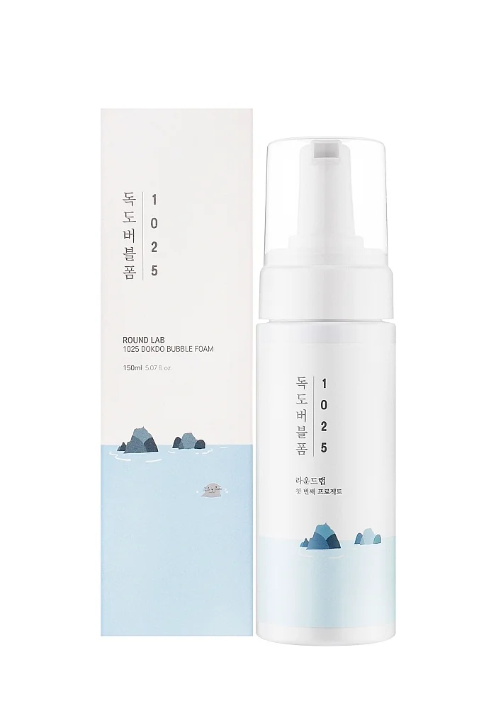 Очищающая пузырьковая пенка с морской водой |150 ml| Round Lab 1025 Dokdo Bubble Foam