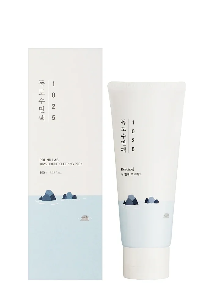 Round_Lab_1025_Dokdo_Sleeping_Pack_01_procosmetics_by Ночная отшелушивающая маска с морской водой |100 ml| Round Lab 1025 Dokdo Sleeping Pack