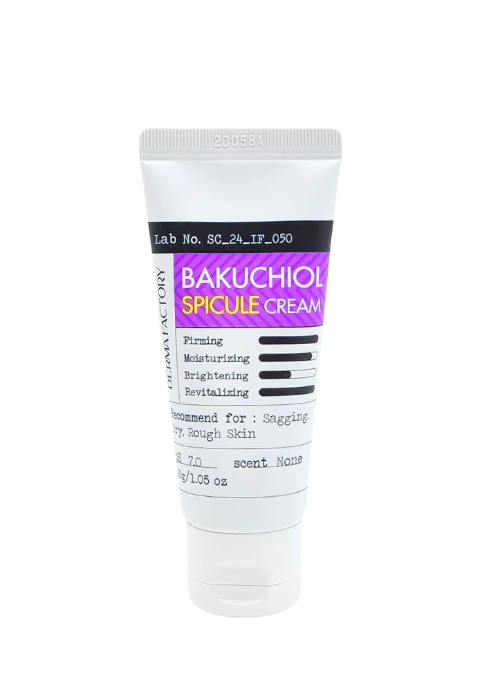 Derma_factory_Bakuchiol_Spicule_Cream_01_procosmetics_by Антивозрастной крем для лица с бакучиолом и спикулами |30 ml| Derma Factory Bakuchiol Spicule Cream