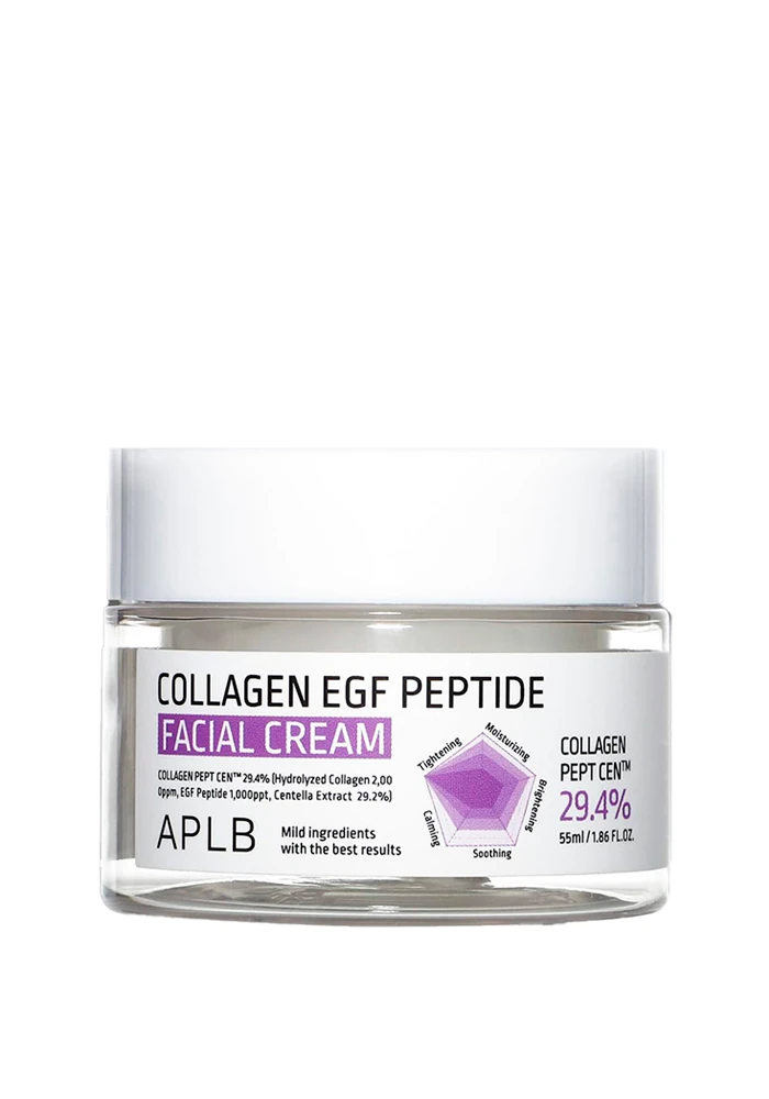 APLB_Collagen_EGF_Peptide_Facial_Cream_01_procosmetics_by Крем для упругости кожи c коллагеном и пептидами |55 ml| APLB Collagen EGF Peptide Facial Cream