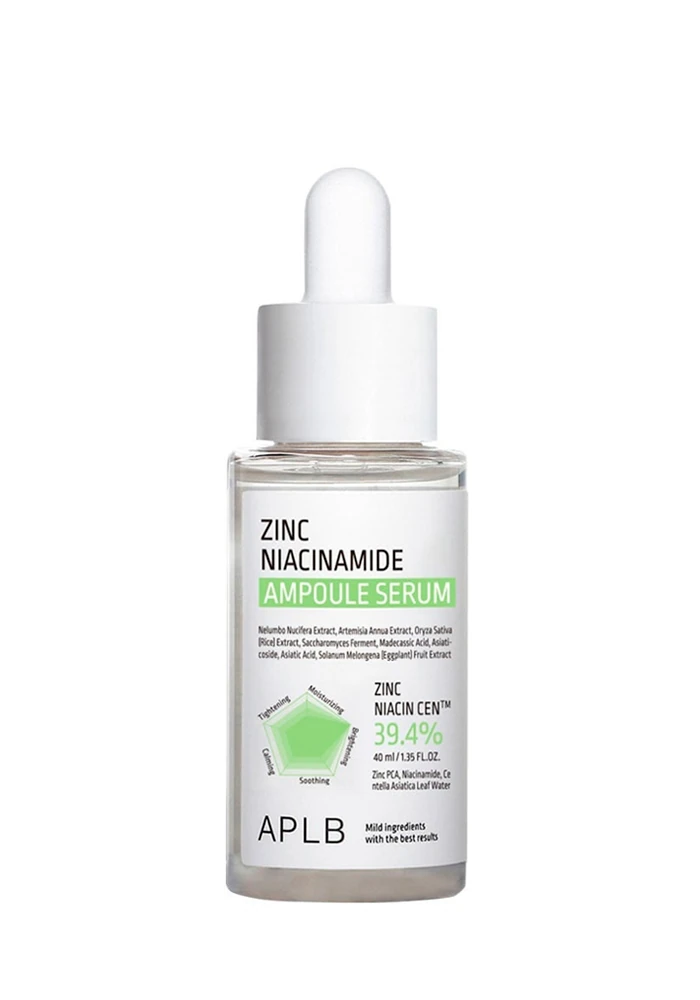 APLB_Zinc_Niacinamide_Ampoule_Serum_01_procosmetics_by Ампульная сыворотка с цинком и ниацинамидом |40 ml| APLB Zinc Niacinamide Ampoule Serum