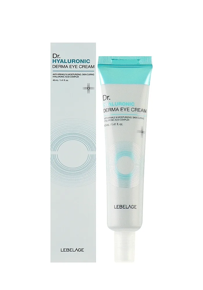 Lebelage_Dr._Hyaluronic_Derma_Eye_Cream_01_procosmetics_by Крем для кожи вокруг глаз с гиалуроновой кислотой |40 ml| LEBELAGE Dr. Hyaluronic Derma Eye Cream