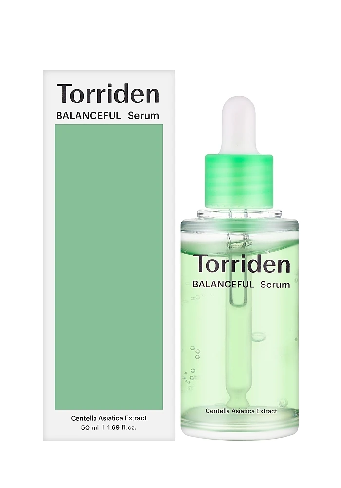 Гипоаллергенная успокаивающая сыворотка для лица с центеллой |50 ml| Torriden Balanceful Cica Serum