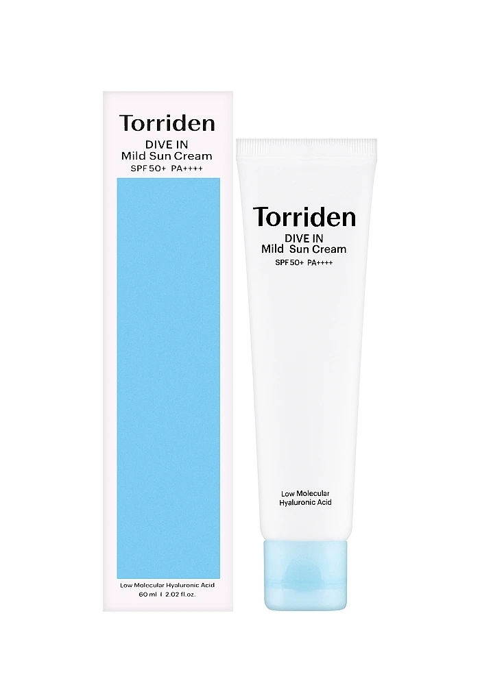Увлажняющий минеральный солнцезащитный крем |60 ml| Torriden Dive In Low Mild Sun Cream SPF50+ PA++++