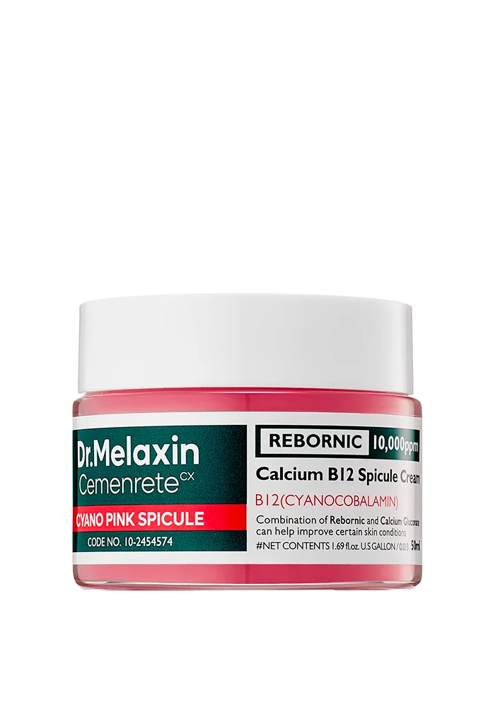 Dr.Melaxin_Cemenrete_Cyano_Pink_Spicule_Cream_01_procosmetics_by Крем для лица с биоспикулами и витамином B12 |50 ml| Dr.Melaxin Cemenrete Cyano Pink Spicule Cream — изображение 1