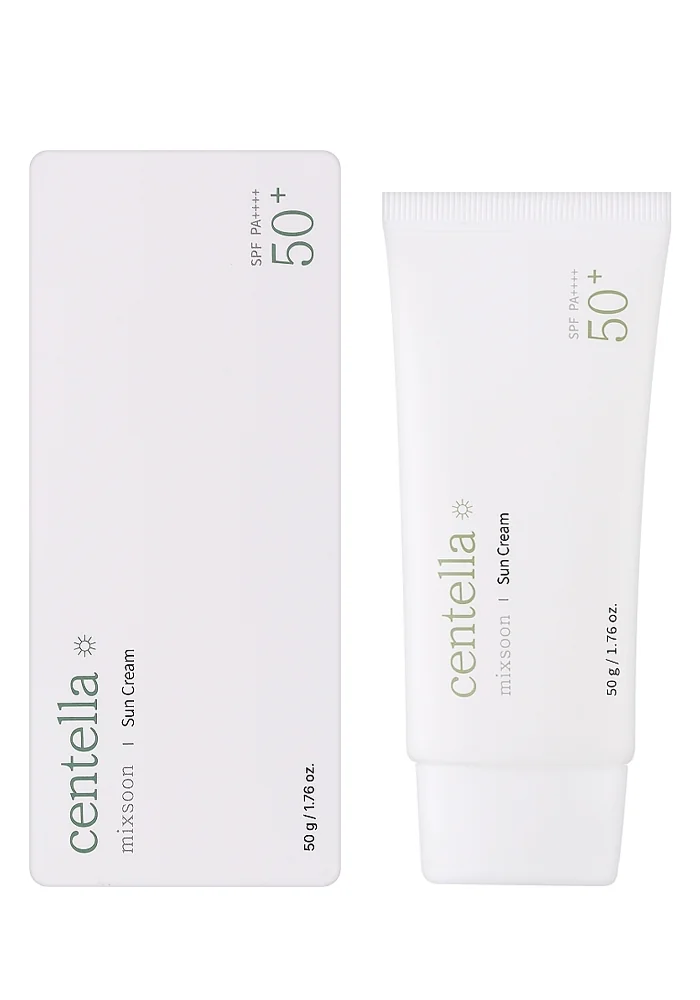 Mixsoon_Centella_Sun_Cream_SPF50+_PA++++_01_procosmetics_by Лёгкий солнцезащитный крем с центеллой |50 ml| Mixsoon Centella Sun Cream SPF50+ PA++++