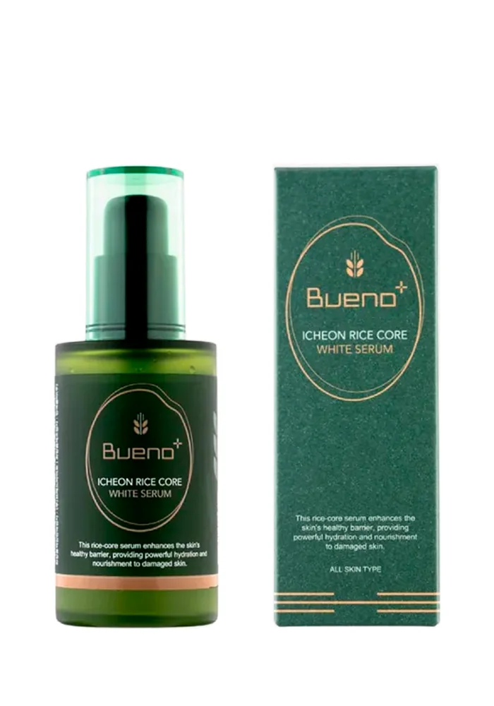 Веганская барьерная сыворотка с рисом |50 ml| Bueno Icheon Rice Core White Serum