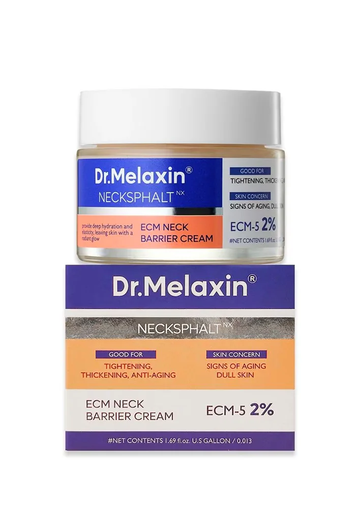 Dr.Melaxin_Nexcksphalt_Neck_ECM_Barrier_Cream_001_procosmetics_by Укрепляющий питательный крем для шеи |50 ml| Dr.Melaxin Necksphalt ECM Neck Barrier Cream — изображение 1