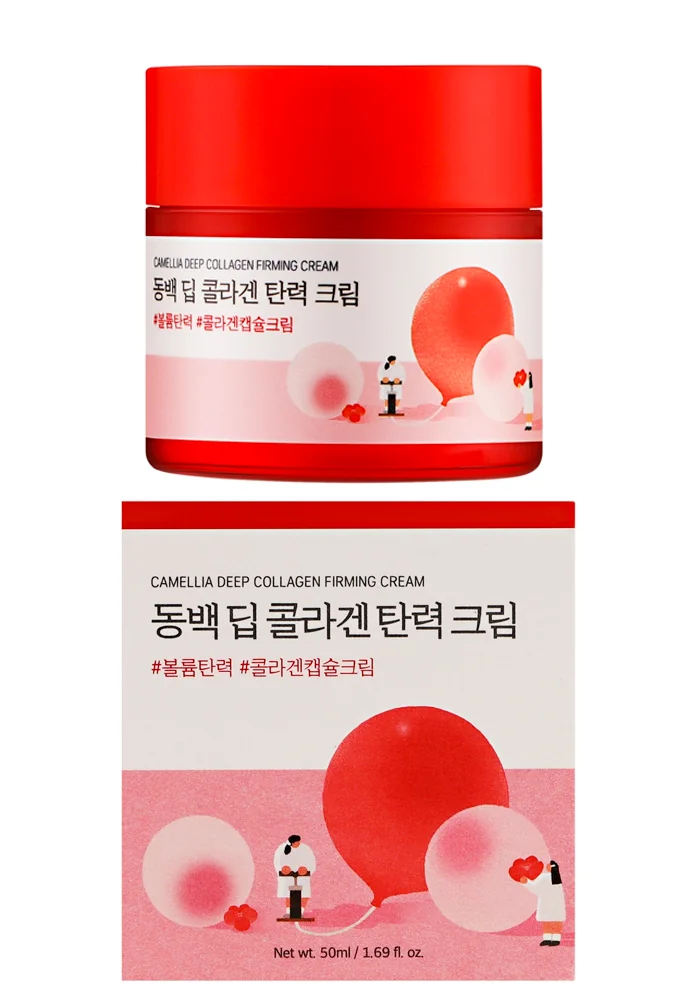 Round_Lab_Camellia_Deep_Collagen_Firming_Cream_01_procosmetics_by Укрепляющий коллагеновый крем с камелией |50 ml| Round Lab Camellia Deep Collagen Firming Cream