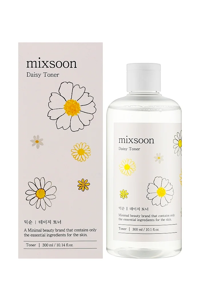 Mixsoon_Daisy_Toner_01_procosmetics_by Укрепляющий тонер с экстрактом маргаритки |300 ml| Mixsoon 05 Daisy Toner