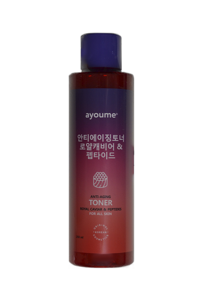 Омолаживающий тонер с королевской икрой и пептидами |250 ml| AYOUME Anti-Aging TONER - Royal Caviar & Peptides