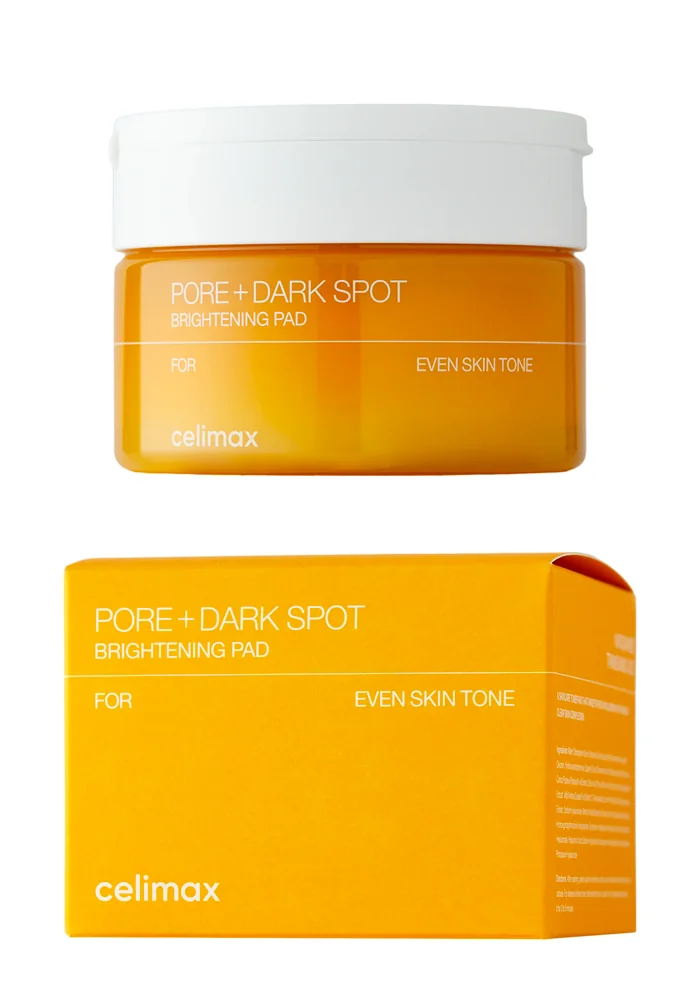 Тонер-пэды для выравнивания тона и рельефа кожи |40 шт| Celimax Pore+Dark Spot Brightening Pad