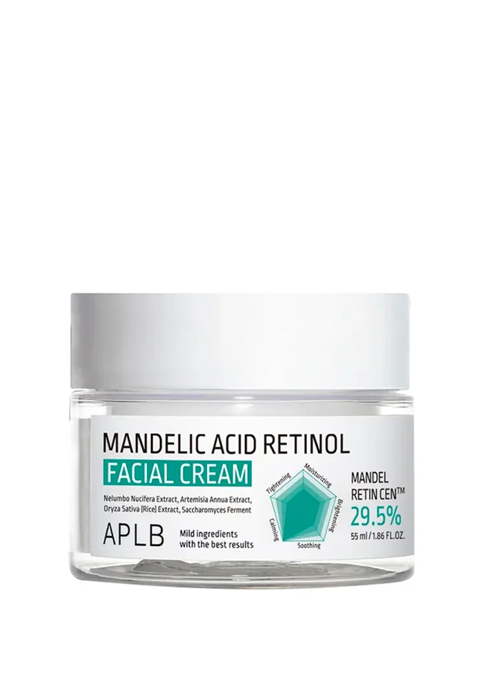 Обновляющий крем для лица с ретинолом и миндальной кислотой |55 ml| APLB Mandelic Acid Retinol Facial Cream