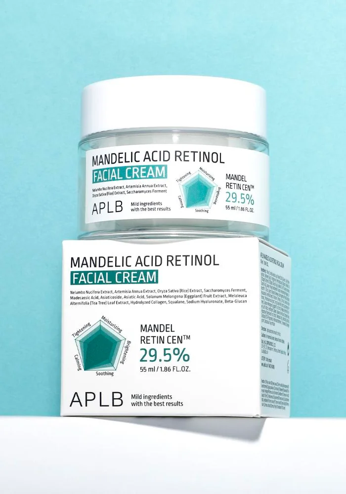 Обновляющий крем для лица с ретинолом и миндальной кислотой |55 ml| APLB Mandelic Acid Retinol Facial Cream