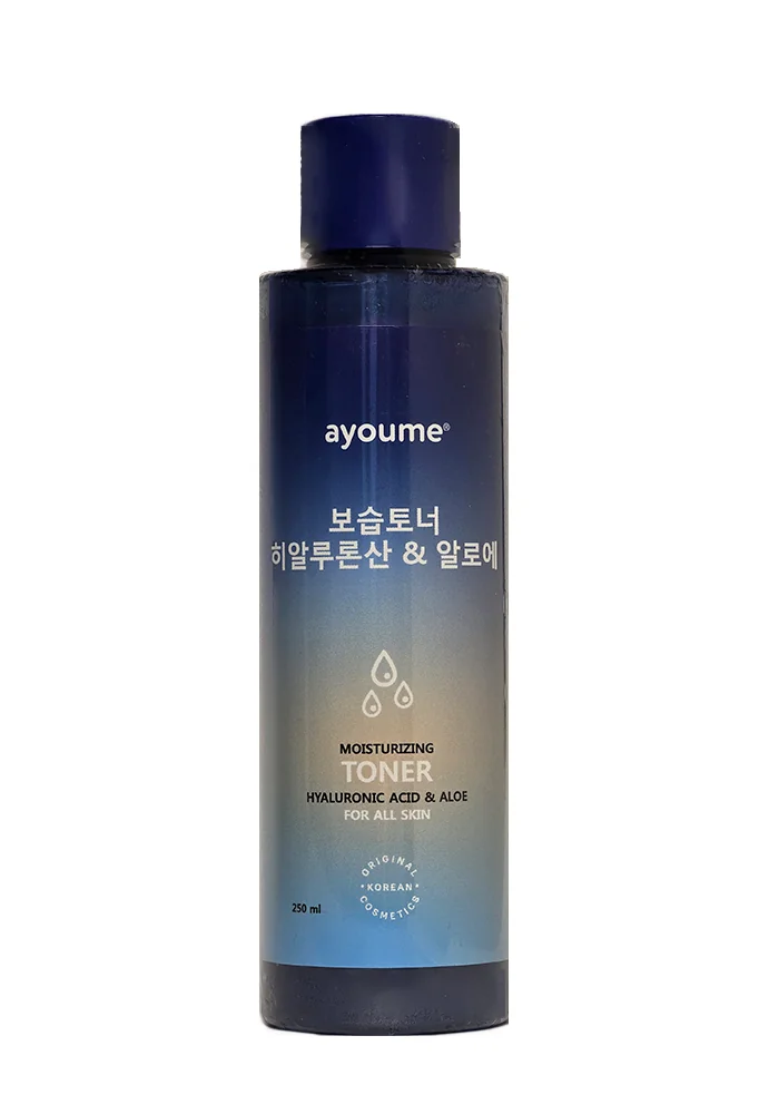 Тонер для лица увлажняющий с алое и гиалуроновой кислотой |250 ml| AYOUME Moisturizing TONER - Hyaluronic Acid & Aloe