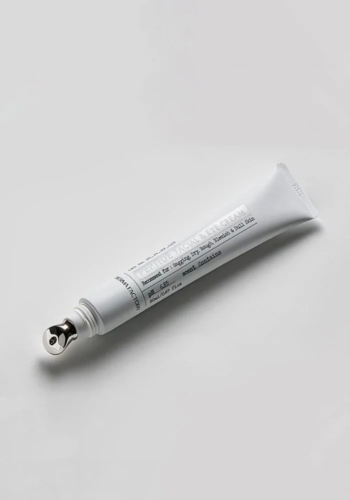 Крем для лица и кожи вокруг глаз с пептидами и коллагеном |20 ml| Derma Factory Peptide Facial&Eye Cream