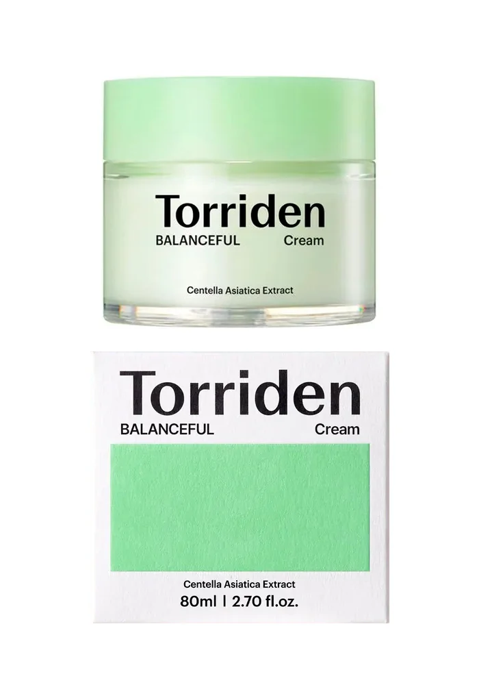 Гипоаллергенный успокаивающий крем с центеллой |80 ml| Torriden Balanceful Cica Cream