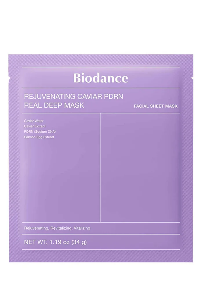 Ночная гидрогелевая маска с ПДРН и икрой |34 g| Biodance Rejuvenating Caviar PDRN Real Deep Mask