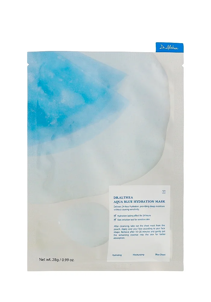 Увлажняющая тканевая маска с азуленом и агавой |28 g| Dr. Althea Aqua Blue Hydration Mask