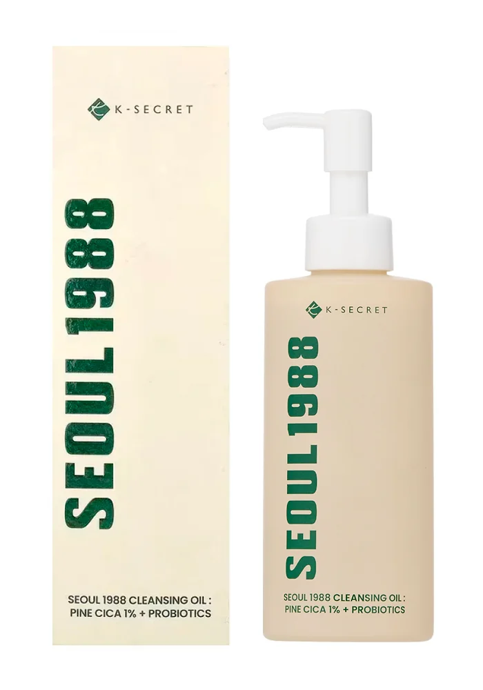 K-Secret_Seoul_1988_Cleansing_Oil_Pine_Cica_1_+Probiotics_01_procosmetics_by Гидрофильное масло с пробиотиками |200 ml| K-Secret Seoul 1988 Cleansing Oil: Pine Cica 1% + Probiotics