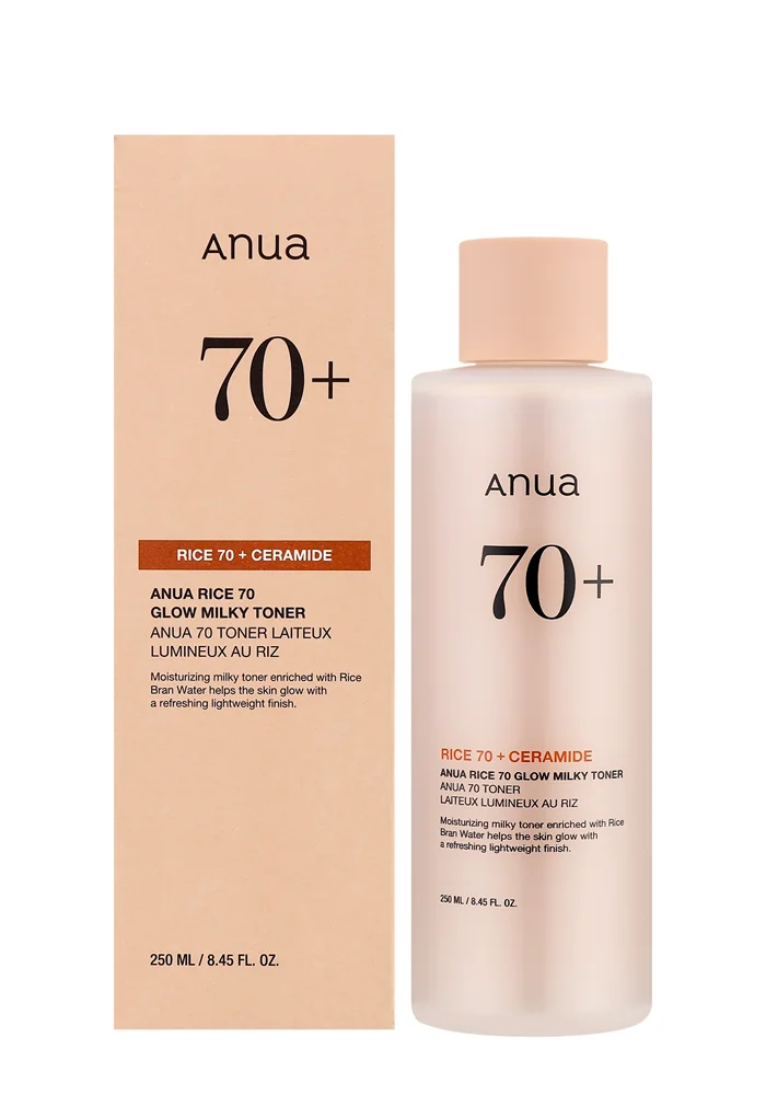 Молочный тонер для сияния кожи с рисом Anua Rice 70 Glow Milky Toner 250 ml