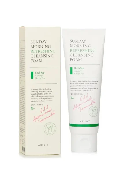 Увлажняющая пенка для умывания AXIS-Y Sunday Morning Refreshing Cleansing Foam 120 ml