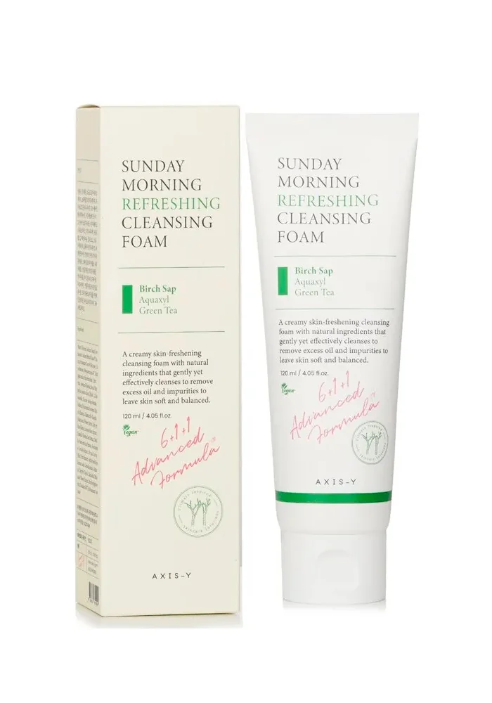 Увлажняющая пенка для умывания AXIS-Y Sunday Morning Refreshing Cleansing Foam 120 ml